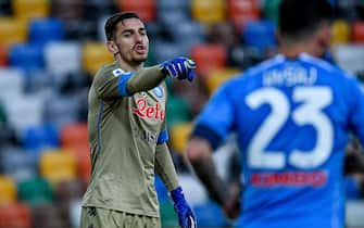Alex Meret (Napoli) portrait during Udinese Calcio vs SSC Napoli, Italian football Serie A match in udine, Italy, January 10 2021