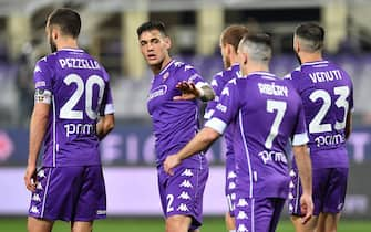 Foto LaPresse - Jennifer Lorenzini
03/03/2021 Firenze (Italia)
Sport Calcio
Fiorentina - Roma
Campionato italiano di Calcio Serie A TIM 2020 - 2021 - Stadio "Artemio Franchi"
Nella foto: esultanza  dei giocatori della Fiorentina   dopo il gol  1-1

Photo LaPresse - Jennifer Lorenzini
03 March 2021 Firenze (Italy)
Sport Soccer
Fiorentina - Roma
Italian Football Championship League A TIM 2020/ 2021 - "Artemio Franchi" Stadium 
In the pic:  players of Fiorentina   celebrates after scoring goal 1-1