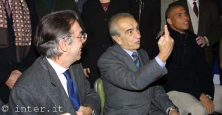 Massimo Moratti, Peppino Prisco e Ronaldo (foto Inter.it) Massimo Moratti, Peppino Prisco e Ronaldo