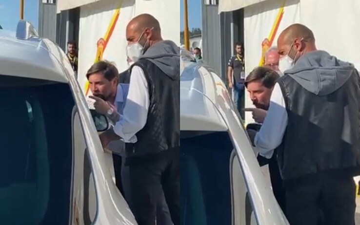Il momento in cui Foggia si scaglia contro Mazzoleni (video napolimagazine.com)