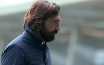 Soccer: Serie A; Atalanta-Juventus Juventus' coach Andrea Pirlo leaves the pitch at the end of the Italian Serie A soccer match Atalanta BC vs Juventus at the Gewiss Stadium in Bergamo, Italy, 18 April 2021.
ANSA/PAOLO MAGNI