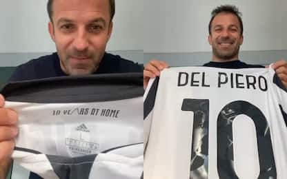 Juve, regalo per Del Piero: la maglia col suo nome