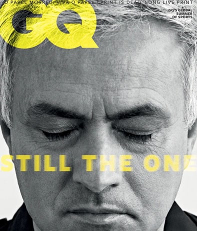 La copertina della versione portoghese di GQ La copertina della versione portoghese di GQ