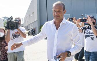 34128268 TURIN, ITALY - July 14, 2021: Massimiliano Allegri, new head coach of Juventus FC, arrives at J Medical. Juventus FC begins pre-season trainings on July 14. (Photo by Nicolò Campo/Sipa USA)