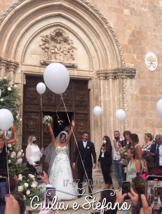 Stefano Sensi e Giulia Amodio: le foto del matrimonio | Sky Sport