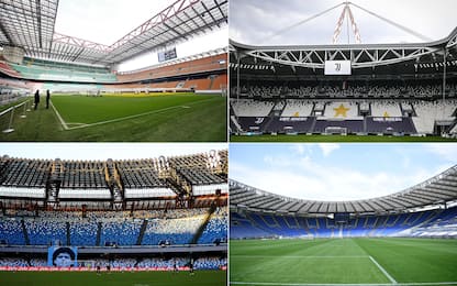 Tutti gli stadi della Serie A 2023-2024