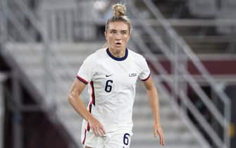TÃ“QUIO, TO - 21.07.2021: OLYMPIC GAMES TOKYO 2020 2021 TOKYO - Kristie Mewis #6 from the United States during the soccer game between Sweden and the United States at the Tokyo 2020 Olympic Games held in 2021, in the city of Tokyo, Japan. (Photo: Richard Callis/Fotoarena/Sipa USA)