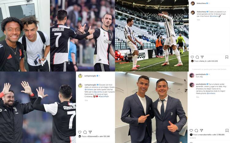 Cristiano Ronaldo, addio alla Juventus. Il saluto dei compagni ...