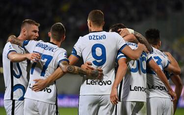 Foto Alfredo Falcone / LaPresse21 Settembre 2021 Firenze, ItaliaSport CalcioFiorentina - Inter - Campionato di Calcio Serie A 2021/2022 - Stadio Artemio Franchi di FirenzeNella foto: esultanza darmianPhoto Alfredo Falcone / LaPresseSeptember 21, 2021 Florence, ItalySport SoccerFiorentina - Inter - Italian Football Championship League A 2021/2022 - Artemio Franchi stadium of FlorenceIn the pic: darmian celebrates
