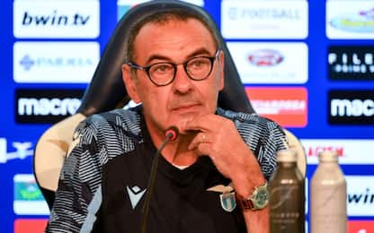 Sarri: "La Lazio è viva. Derby? Un onore giocarlo"