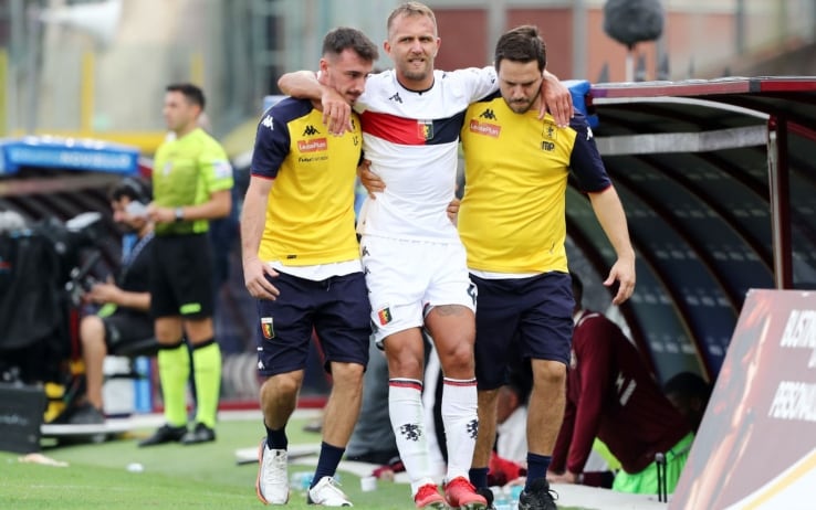 genoa infortunio criscito lungo stop per il capitano destro torna dopo la sosta sky sport