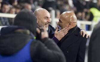 Foto Fabrizio Corradetti - LaPresse
05/01/2018 Firenze ( Italia)
Sport Calcio
Fiorentina - Inter
Campionato di Calcio Serie A Tim 2017 2018 - Stadio Artemio Franchi 
Nella foto: abbraccio tra Luciano Spalletti e Stefano Pioli

Photo Fabrizio Corradetti - LaPresse
05/01/2018 Firenze (Italy)
Sport Soccer
Fiorentina - Inter
Italian Football Championship League A Tim 2017 2018 - Artemio Franchi Stadium
In the pic: Luciano Spalletti, Stefano Pioli