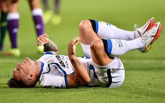 Foul on Lautaro Martinez (Inter)  during  ACF Fiorentina vs Inter - FC Internazionale, Italian football Serie A match in Florence, Italy, September 21 2021
