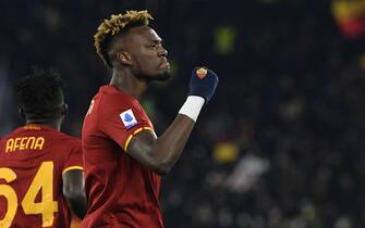 Foto Fabrizio Corradetti / LaPresse
09 Gennaio 2022 Roma, Italia
sport calcio
AS Roma vs Juventus - Campionato di calcio Serie A TIM 2021/2022 - Stadio Olimpico. 
Nella foto: Tammy Abraham (AS Roma) 

Photo Fabrizio Corradetti / LaPresse
January 09st, 2022 Rome, Italy
sport soccer
AS Roma vs Juventus - Italian Football Championship League A TIM 2021/2022 - Olimpico stadium.
In the pic: Tammy Abraham (AS Roma)