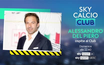 Stasera Alex Del Piero a Sky Calcio Club