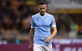 Milan, Italy, 9th February 2022. Luiz Felipe of SS Lazio reacts during the Coppa Italia match at Giuseppe Meazza, Milan. Picture credit should read: Jonathan Moscrop / Sportimage via PA Images