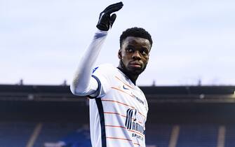 STRASBOURG, FRANCE - JANUARY 16: Stephy Mavididi of Montpellier gestures during the Ligue 1 Uber Eats match between RC Strasbourg and Montpellier HSC at Stade de la Meinau on January 16, 2022 in Strasbourg, France. (Photo by Marcio Machado/Just Pictures/Sipa USA)