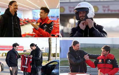 Ibra ospite della Ferrari: le foto più belle