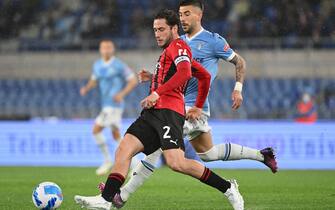 Foto Alfredo Falcone / LaPresse24/04/2022 Roma, ItaliaSport CalcioLazio - Milan  - Campionato di Calcio Serie A 2021/2022 - Stadio Olimpico di RomaNella foto:  davide calabriaPhoto Alfredo Falcone / LaPresse24/04/2022 Rome, ItalySport SoccerLazio - Milan - Italian Football Championship League A 2021/2022 - Olympic stadium of RomeIn the pic:  davide calabria