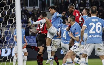Lazio’s Felipe Anderson in action during the Italian Serie A soccer match between  SS Lazio vs AC Milan at the Olimpico stadium in Rome, Italy, 24 April 2022. ANSA/GIUSEPPE LAMI