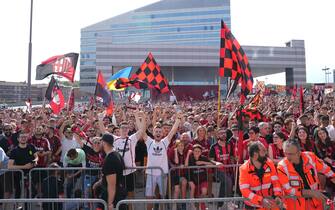 MILANO – Festa del Milan per la vincita del 19° scudetto a Casa Milan (MILANO - 2022-05-23, DUILIO PIAGGESI) p.s. la foto e' utilizzabile nel rispetto del contesto in cui e' stata scattata, e senza intento diffamatorio del decoro delle persone rappresentate