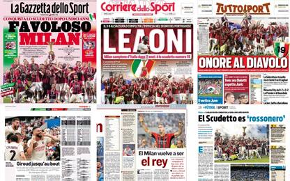 Milan campione, la rassegna stampa