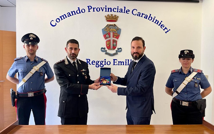 Comando di Polizia Reggio Emilia con Medaglia Pioli