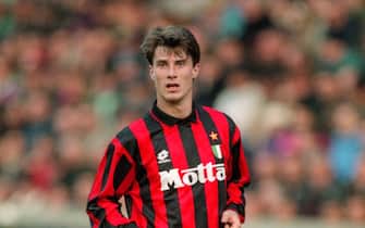 28 November 1993 - Italian Football, Serie A - Parma v AC Milan - Brian Laudrup of AC Milan -    (Photo by David Davies/Offside via Getty Images)
