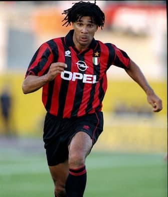 16 Oct 1994:  Ruud Gullit of AC Milan in action during a Serie A match against Padova Calico at the Silvio Appiani Stadium in Padua, Italy. Padova Calico won the match 2-0. \ Mandatory Credit: Clive  Mason/Allsport