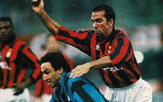 1994–95 Serie A - Milan AC v FC Internazionale Milano - Angelo Orlando, Paolo Di Canio