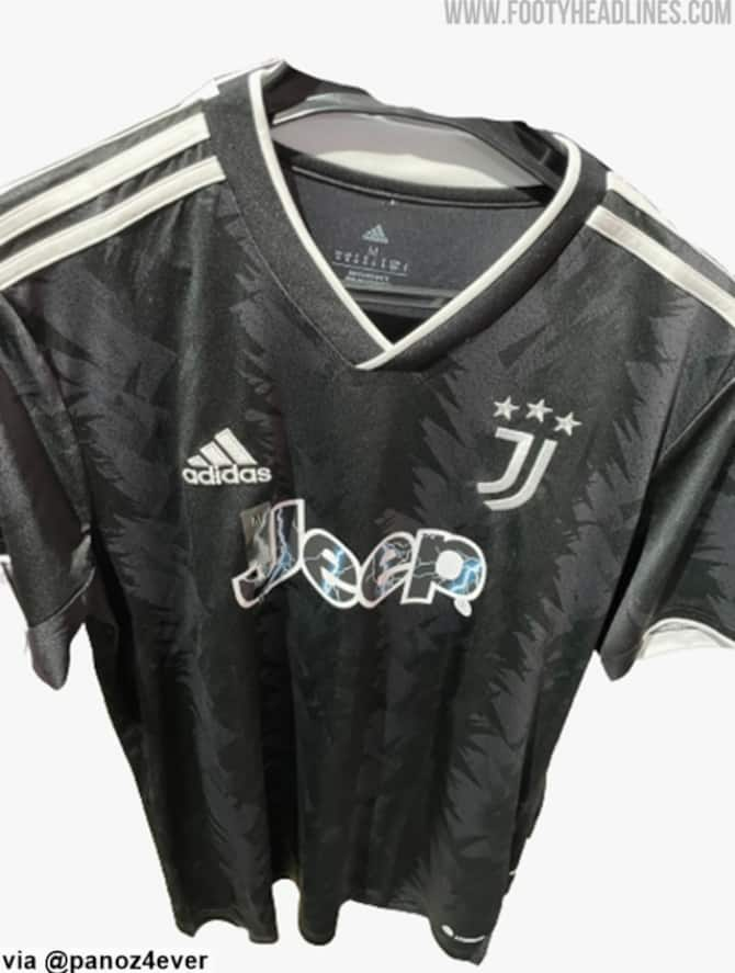 Juve, la maglia da trasferta 2022 2023: anticipazioni di Footy Headlines.  FOTO