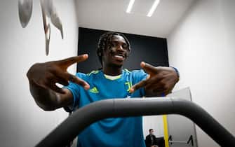 TURIN, ITALY - JULY 05: Moise Kean during first team medical tests at JMedical on July 5, 2022 in Turin, Italy. (Photo by Daniele Badolato - Juventus FC/Juventus FC via Getty Images)