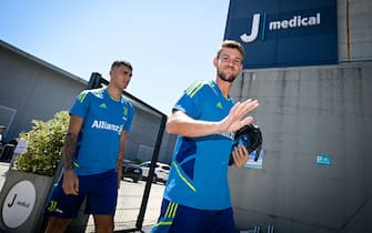 TURIN, ITALY - JULY 05: Marco Cosimo Da Graca, Daniele Rugani during first team medical tests at JMedical on July 5, 2022 in Turin, Italy. (Photo by Daniele Badolato - Juventus FC/Juventus FC via Getty Images)