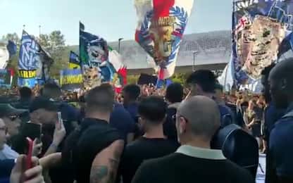 Inter verso Ferrara, bagno di tifosi in stazione