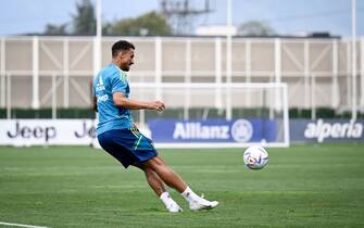 TURIN, ITALY - JULY 17: Danilo of Juventus during a training session at JTC on July 17, 2022 in Turin, Italy. (Photo by Daniele Badolato - Juventus FC/Juventus FC via Getty Images)