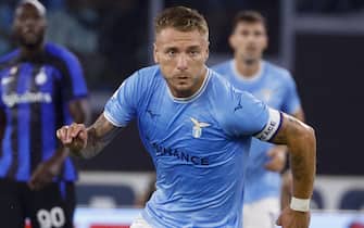 Lazio’s Ciro Immobile in action during the Italian Serie A soccer match between Lazio and Inter at the Olimpico stadium in Rome, Italy, 26 August 2022.
ANSA/FABIO FRUSTACI