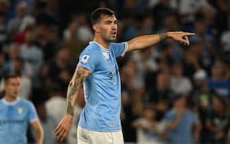 Alessio Romagnoli (SS Lazio) during the Italian Football Championship League A 2022/2023 match between SS Lazio vs Inter - FC Internazionale at the Olimpic Stadium in Rome on 26 August 2022.