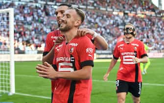 20 Flavien TAIT (srfc) during the Ligue 1 Uber Eats match between Rennes and Auxerre at Roazhon Park on September 11, 2022 in Rennes, France. (Photo by Philippe Lecoeur/FEP/Icon Sport/Sipa USA) - Photo by Icon Sport/Sipa USA