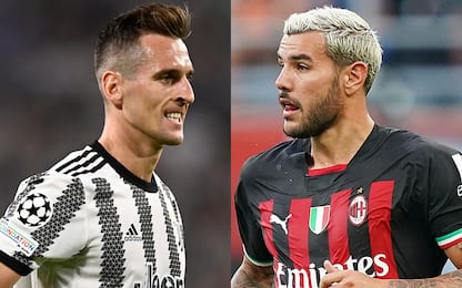 Milik e Theo ok: le probabili di Milan-Juventus