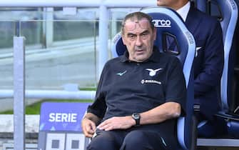 Maurizio Sarri of S.S. LAZIO during the 10th day of the Serie A Championship between S.S. Lazio vs Udinese Calcio on October 16, 2022 at the Stadio Olimpico in Rome, Italy.