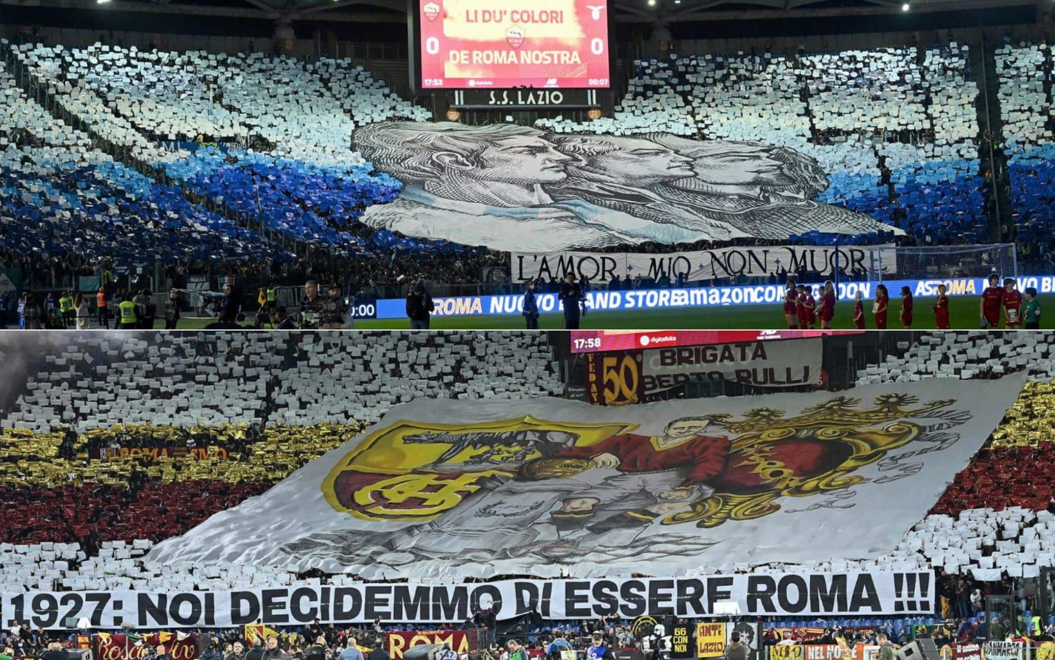 Roma Lazio, le foto del derby Sky Sport