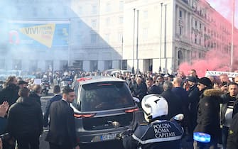 The end of funerals ceremony of Sinisa Mihajlovic at Santa Maria degli Angeli in Rome, 19 December 2022. ANSA/CLAUDIO PERI 