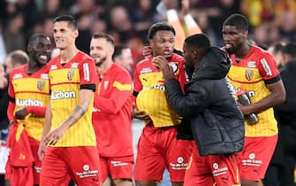 07 Florian SOTOCA (rcl) - 11 Lois OPENDA (rcl) - 04 Kevin DANSO (rcl) during the Ligue 1 Uber Eats match between Lens and Toulouse at Stade Bollaert-Delelis on October 28, 2022 in Lens, France. (Photo by Philippe Lecoeur/FEP/Icon Sport/Sipa USA) - Photo by Icon Sport/Sipa USA