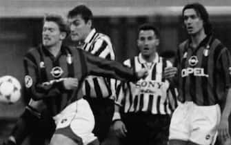 6-04-1997Archivio StoricoNella foto: Juve Campionato 1996-97, Christian Vieri in azione durante la gara Milan vs Juventus fini 1-6
