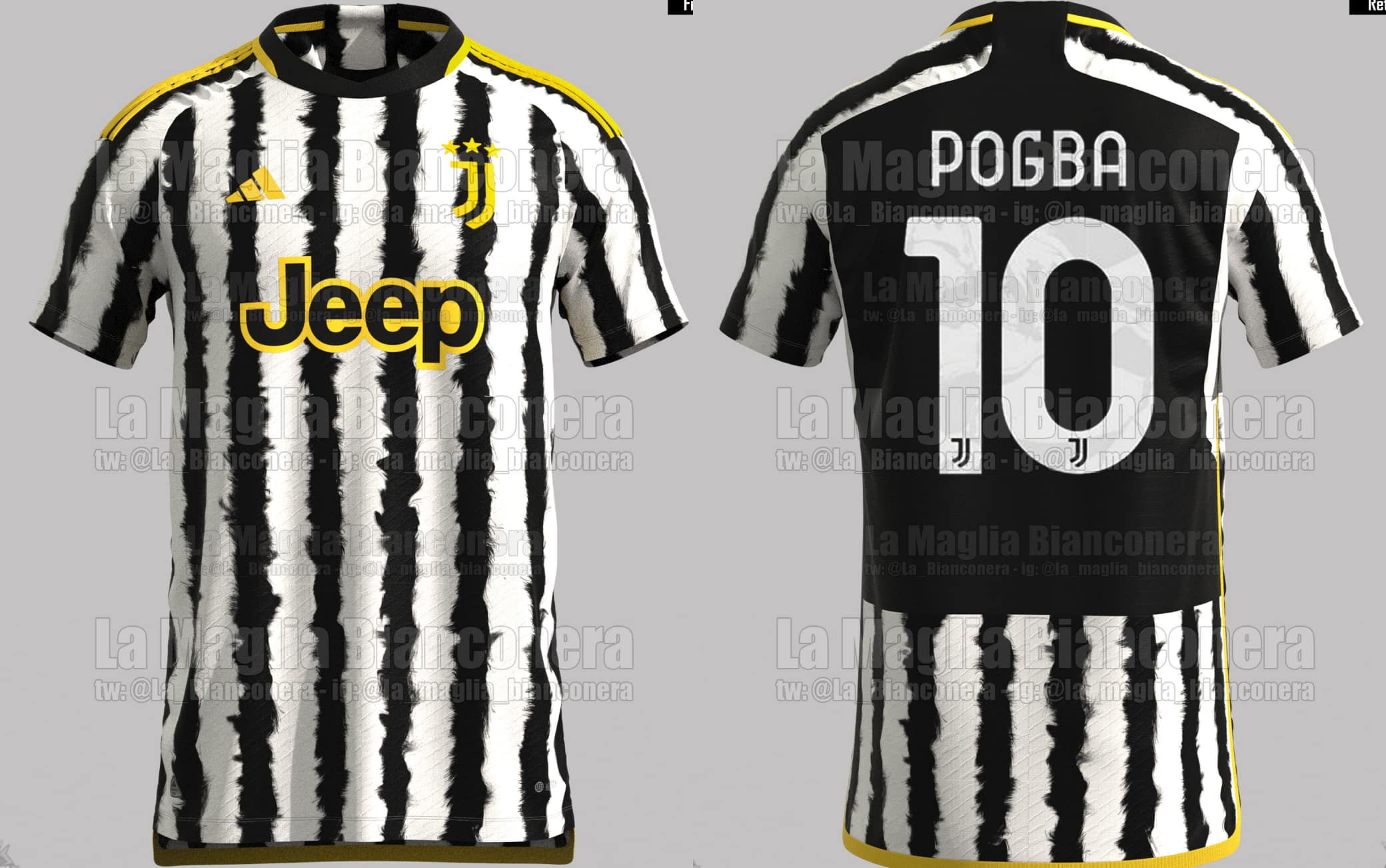 Juve, la nuova maglia 2023 2024 le anticipazioni. Foto Sky Sport