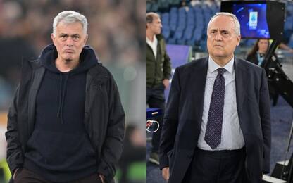 Lite tra Mourinho e Lotito dopo Lazio-Roma
