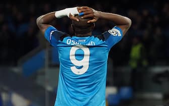 Victor Osimhen player of Napoli, during the Uefa champions league match between Napoli vs Eintracht Frankfurt, final result Napoli 3, Eintracht Frankfurt 0. Match played at Diego Armando Maradona stadium. Napoli, Italy, 16 Mar, 2023. (photo by Vincenzo Izzo/Sipa USA)