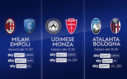 Il calendario della 29^ giornata di Serie A
