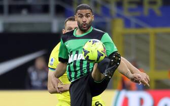 Sassuolo’s Gregoire Defrel in action during the Italian serie A soccer match between Fc Inter  and Sassuolo Giuseppe Meazza stadium in Milan, 13 May  2023.
ANSA / MATTEO BAZZI