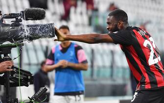 Milan’s Fikayo Tomori scores the goal (0-3) during the italian Serie A soccer match Juventus FC vs AC Milan at the Allianz Stadium in Turin, Italy, 9 May 2021 ANSA/ALESSANDRO DI MARCO
